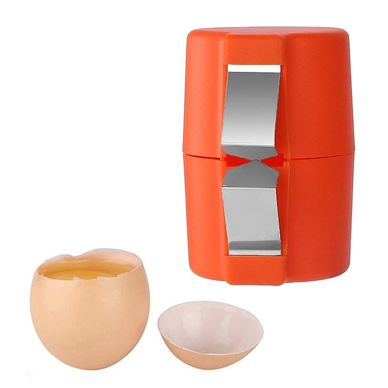 MVM Enterprise Egg Cracker Tool Kitchen Tool Cooking Kitchen Gadgets Tool Egg Shell Opener Orange Kitchen Dining Bar Kitchen Tool Gadget Peelers Egg Shell Opener 1 pcs - Image 3