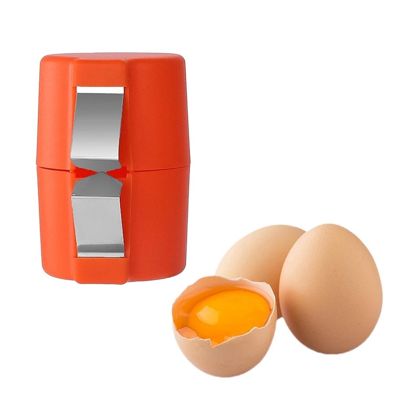MVM Enterprise Egg Cracker Tool Kitchen Tool Cooking Kitchen Gadgets Tool Egg Shell Opener Orange Kitchen Dining Bar Kitchen Tool Gadget Peelers Egg Shell Opener 1 pcs - Image 4