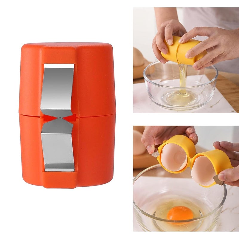 MVM Enterprise Egg Cracker Tool Kitchen Tool Cooking Kitchen Gadgets Tool Egg Shell Opener Orange Kitchen Dining Bar Kitchen Tool Gadget Peelers Egg Shell Opener 1 pcs - Image 5