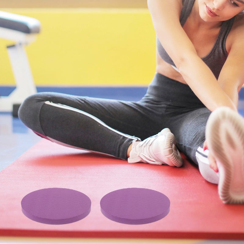 🏋️ وسائد راكعة لليوغا بلون بنفسجي لحماية الركبة وراحة ممارسي اللياقة - Image 2
