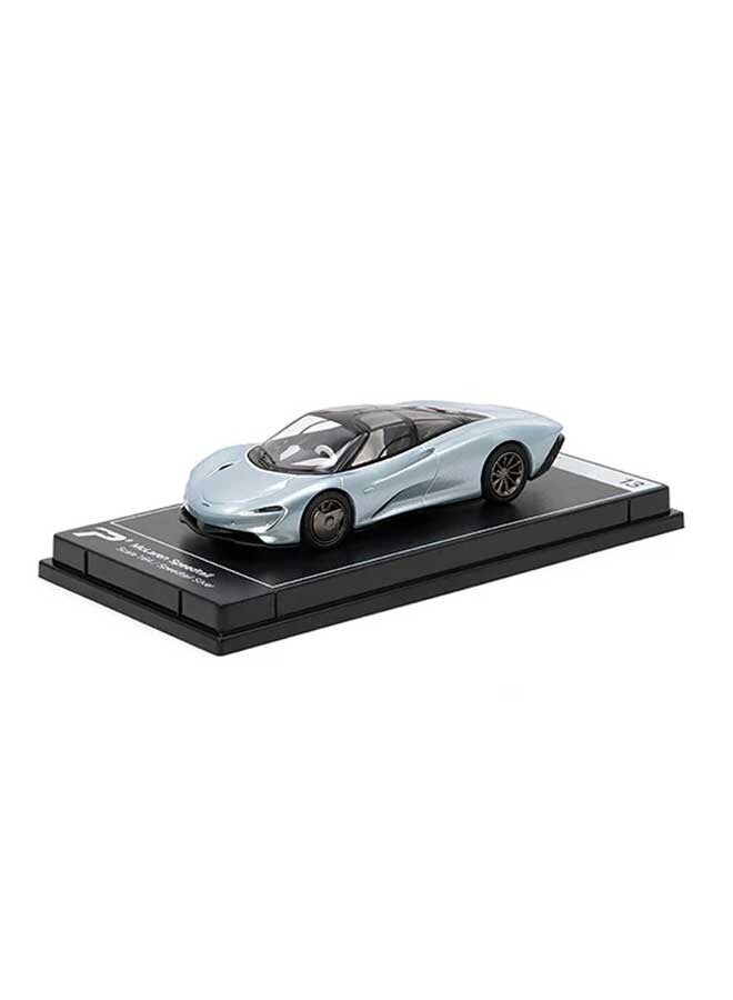 PosterCars PosterCars - 1:64 Scale McLaren Speedtail (Speedtail Silver) Hypercar League Collection  - Image 1
