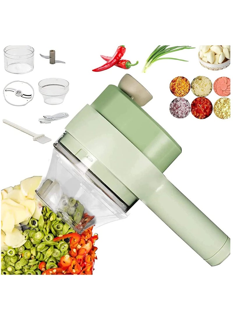 ELTRAZONE 4 in 1 Portable Electric Chopper Set for Garlic Pepper Onion - Image 1