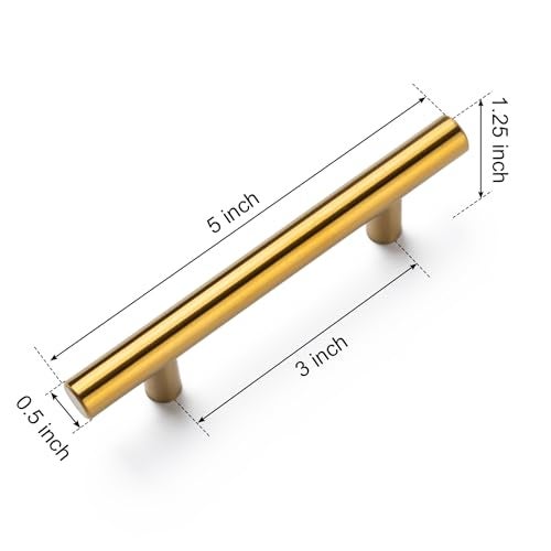 Aegero 4 Pack Cabinet Pulls Matte Black Stainless Cabinet Handles, for Kitchen and Bathroom Cabinets, 5 Inch Length, 3 Inch Hole Center - Image 5
