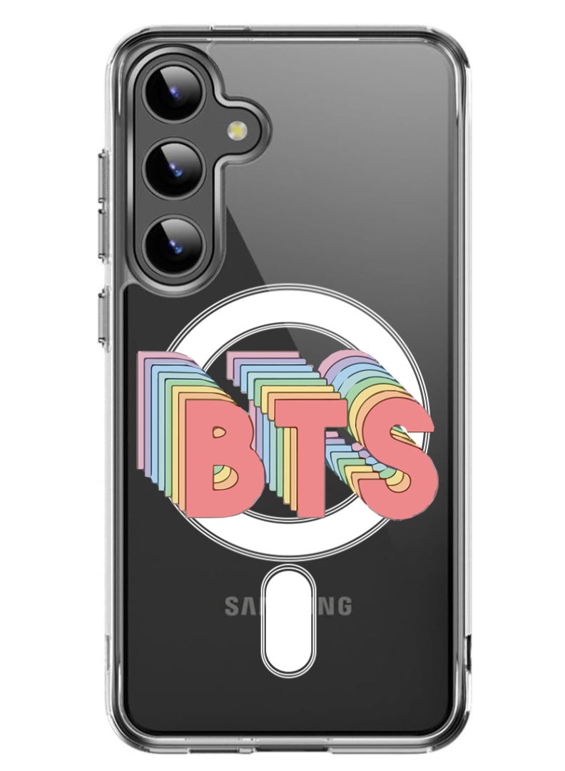 Theodor Magnetic Case for Samsung Galaxy S24 Plus 6.7-inch Compatible with MagSafe Wireless Charging, Shockproof Phone Bumper Cover BTS - Image 1