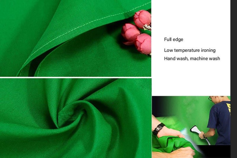 HMTFOTO Green Screen Backdrop 5x7ft Photo Backdrop Chromakey Muslin Portrait Green Backdrop for PS Keying/Video Creation/Studio Portrait Shoots - Image 4