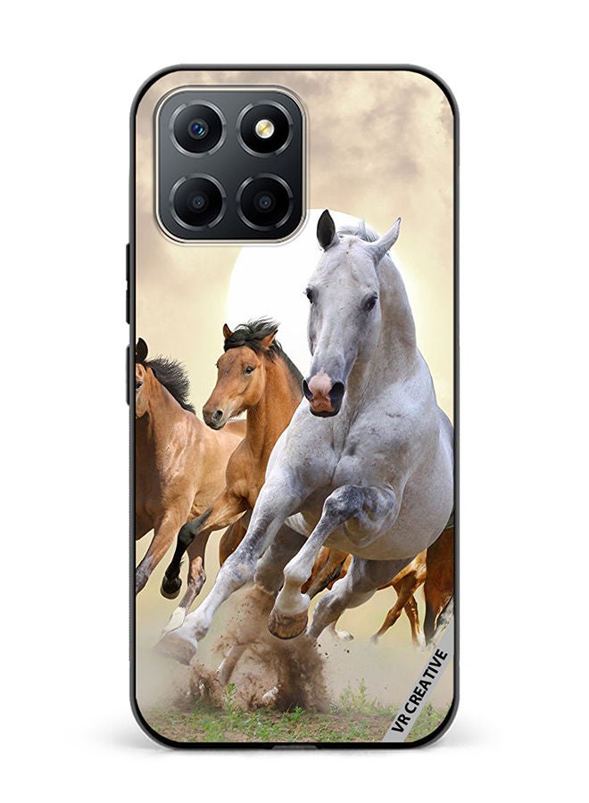 VR CREATIVE Protective Case Cover For Honor X6 Running Horses Design Multicolour - Image 1