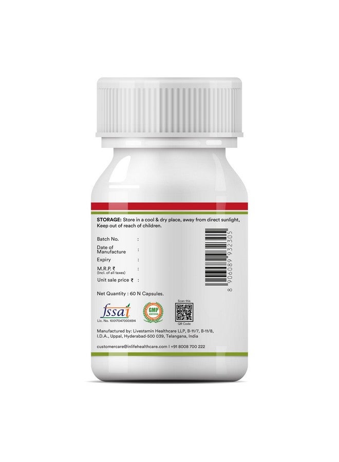 INLIFE Apple Cider Vinegar Supplement | Weight Management, Metabolism, Healthy Digestion | Plant Based Nutrition, 600mg - 60 Vegetarian Capsules (Pack of 1, 60) - Image 5