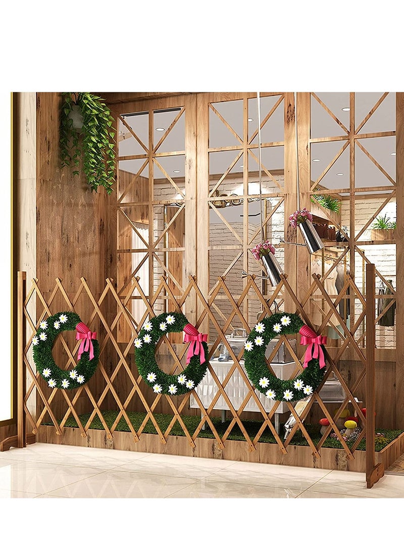 LINGWEI Wooden Trellis Fence Brown 98x120cm 3pcs - Image 3