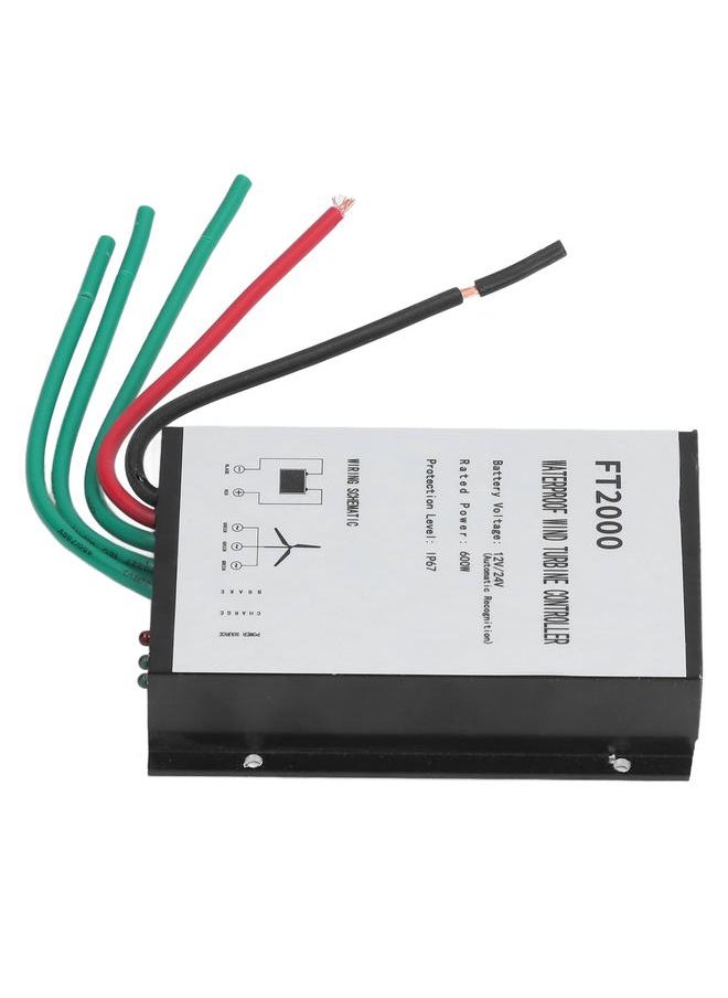 Thoraya 12V 24V 600W Wind Charge Controller IP67 Waterproof FT2000 Automatic Charging Wind Generator Charge Regulator for Home  - Image 4