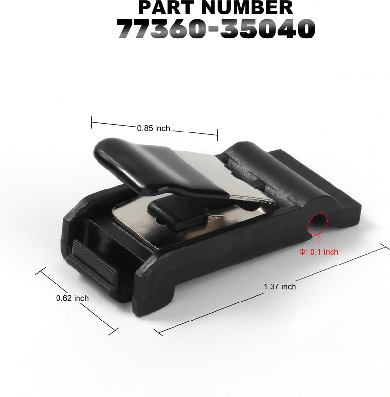 Creative.c Fuel Door Spring Clip for Toyota 2019-2022 Avalon Camry RAV4, 2004-2009 4Runner, Gas Tank Door Cover Spring 77360-35040 Global flexible sizing options - Image 2