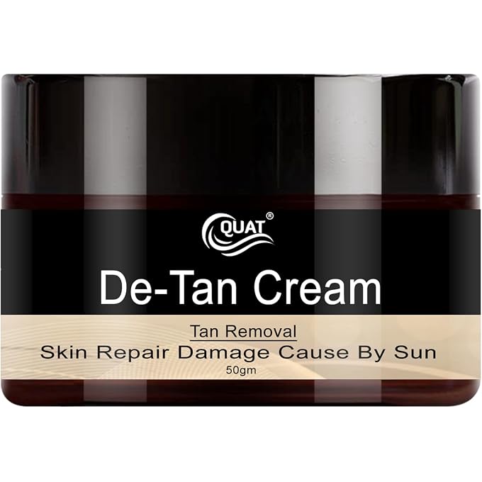 QUAT D-Tan Tan Removal Premium Fairness Cream  Deep Detox Formula for Radiant, Even-Toned Skin with Natural Brightening Ingredients (50 g) - Image 1