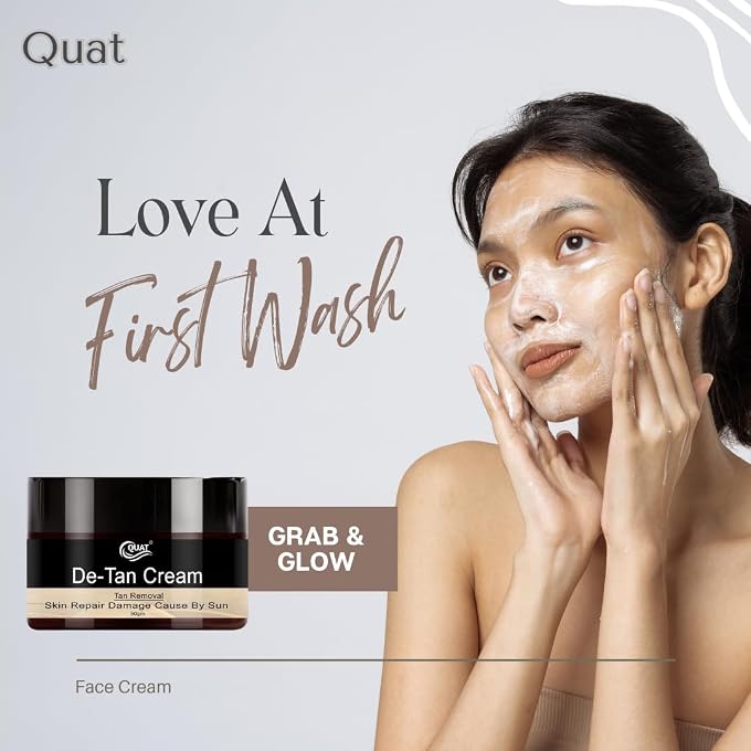 QUAT D-Tan Tan Removal Premium Fairness Cream  Deep Detox Formula for Radiant, Even-Toned Skin with Natural Brightening Ingredients (50 g) - Image 2