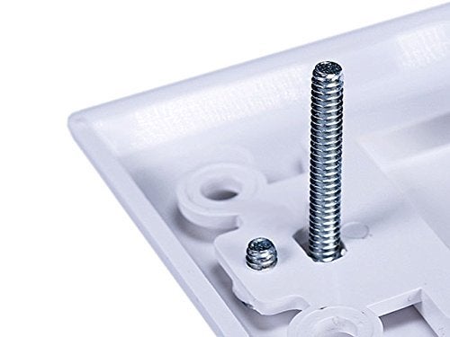 iMBAPrice (5 Pack) Premium 2 Connector Banana Wall Plate - Banana Plug Binding Post Wall Plate for Speakers white - Image 5