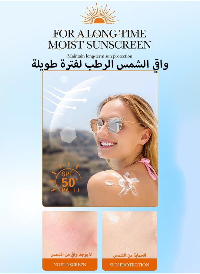 SADOER - Water Resistant and Non-Greasy Sunscreen Lotion With Broad Spectrum, Mineral Oil Face & Body Sunscreen SPF 50, UVA & UVB Protection, Lightweight & Fast-absorbing,50g-1PCS - Image 1
