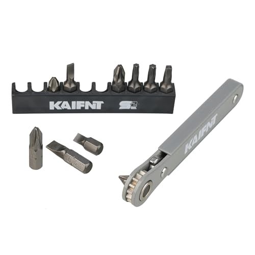 KAIFNT K451-011 Ultra Low Profile Mini Ratchet Wrench Set, 1/4-Inch Drive, 11-Piece - Image 1