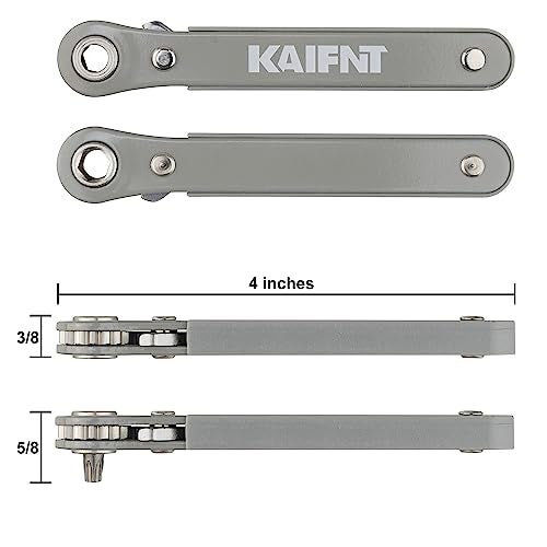 KAIFNT K451-011 Ultra Low Profile Mini Ratchet Wrench Set, 1/4-Inch Drive, 11-Piece - Image 4