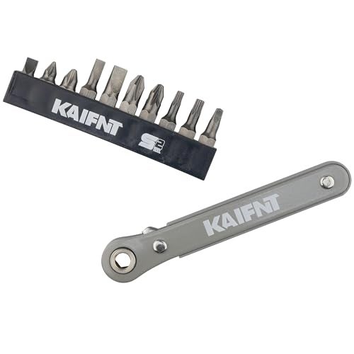 KAIFNT K451-011 Ultra Low Profile Mini Ratchet Wrench Set, 1/4-Inch Drive, 11-Piece - Image 3