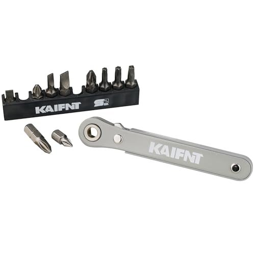 KAIFNT K451-011 Ultra Low Profile Mini Ratchet Wrench Set, 1/4-Inch Drive, 11-Piece - Image 2