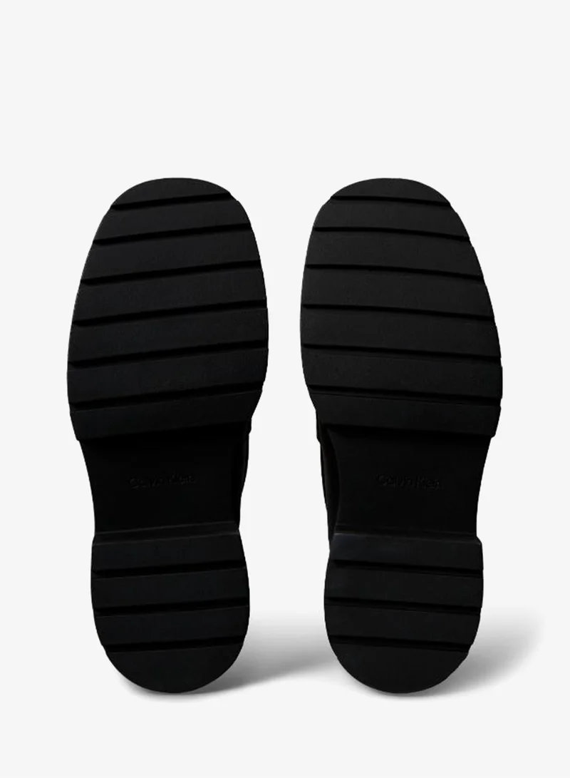 Calvin Klein Jeans  Leather Chunky Apron Toe Loafers for Women | Best Price UAE