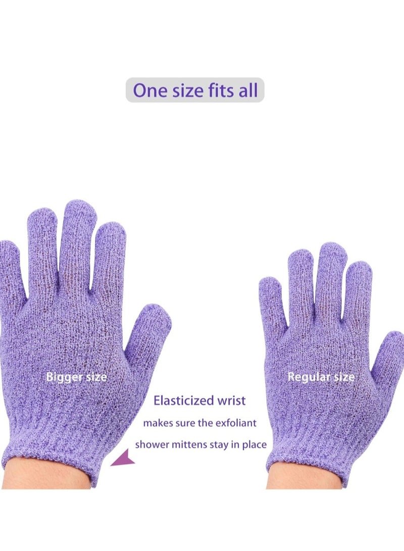 2-Piece Bath Scrub Gloves Set Blue 20x4x5cm  - Image 2