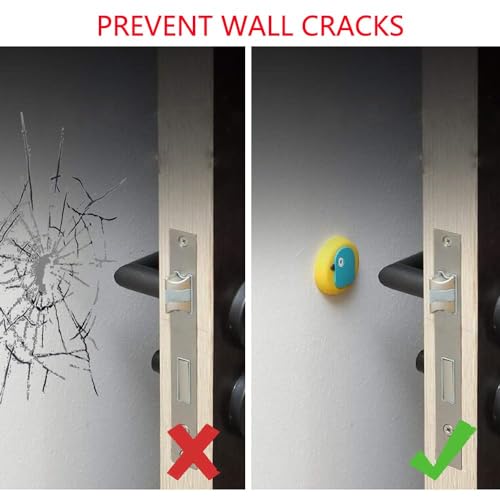 DLEST 6 PCs Silicone Door Handle Crash Pad Cartoon Wall Protector Door Knob for Protecting Wall, Doorknobs, Refrigerator Door, Cabinets from Damage - Image 2