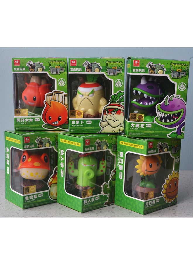 Generic - Plants Vs. Zombies 2 Clockwork Toy Flying Clue Lost Excavator Clown Cloak Rock Flag Zombie-Color:(mysterious Egypt) Set (8 Pieces) - Image 1