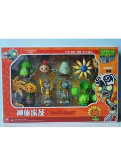 Plants Vs. Zombies 2 Clockwork Toy Flying Clue Lost Excavator Clown Cloak Rock Flag Zombie-Color:(mysterious Egypt) Set (8 Pieces)