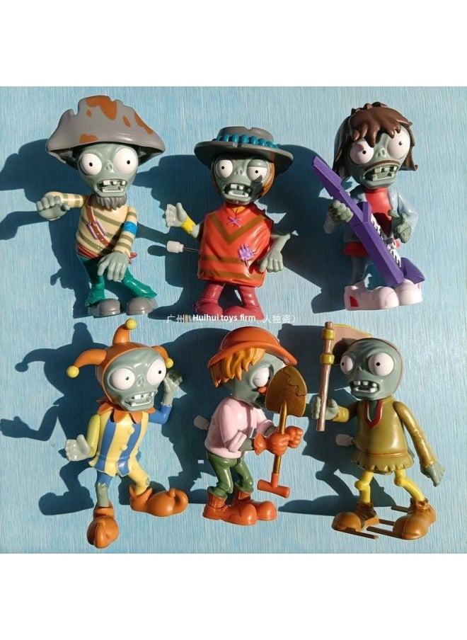 Generic - Plants Vs. Zombies 2 Clockwork Toy Flying Clue Lost Excavator Clown Cloak Rock Flag Zombie-Color:(mysterious Egypt) Set (8 Pieces) - Image 1