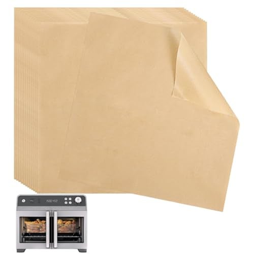 AODPWEN Non-Stick Parchment Paper Sheets for Air Fryer & Oven, 100PCS Disposable Baking Liners, Easy Clean, Heat Resistant, Compatible with Ninja French Door Oven FO101 - Image 1