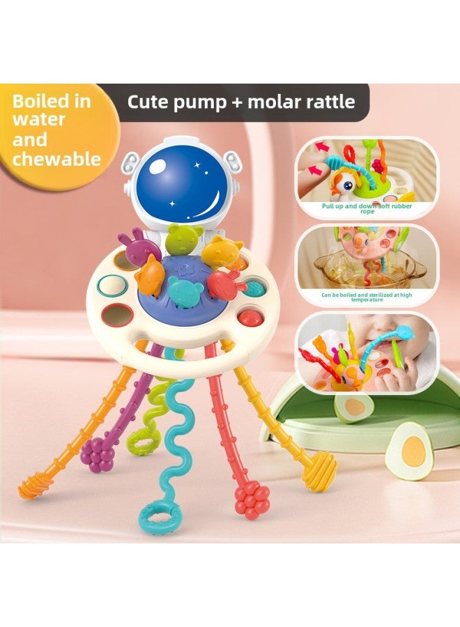 Infant Suction Enlightenment Early Education Exercise Finger Grasp Lala Le Can Boiled Gnawed Gummy Toy-Color:Little Cute Duck 【white】 Color Box - Image 3
