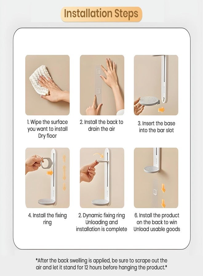 fixeify Ecoco by Fixeify Wall-Mounted Soap Dispenser Holder with Drainage Tray, Adhesive Installation (Gray) - Image 3