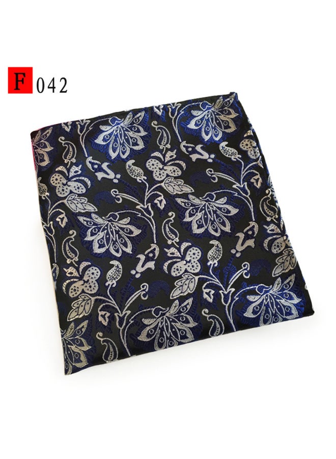 Polyester Jacquard Cashew Dot Casual Fashion Men's Pocket Scarf Small Square Scarf Handkerchief Breast Scarf