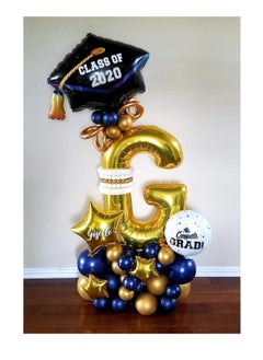 Party with Emma Gold Letter A to Z Balloons 32 inch Large Alphabet Balloons Gold Helium Foil Letter Balloon Banner for Birthday Party Anniversary Wedding Decoration (Gold-U)  - Image 5