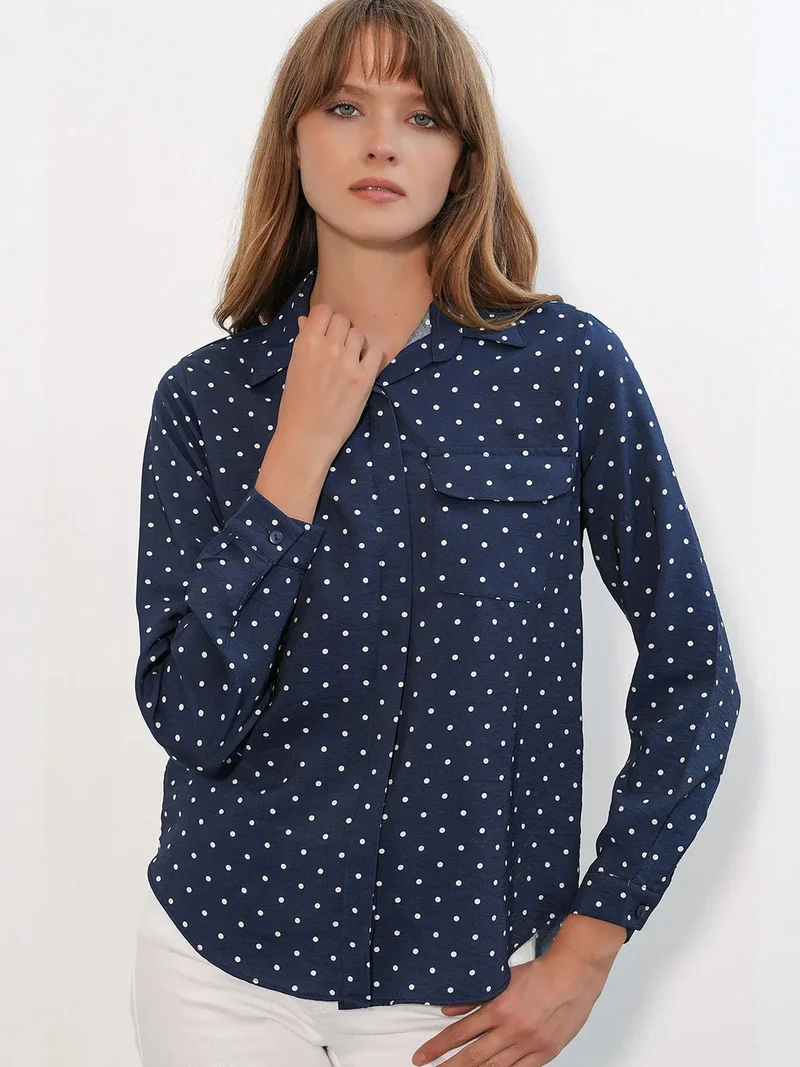 BDART Oversized Polka Dot Woven Shirt