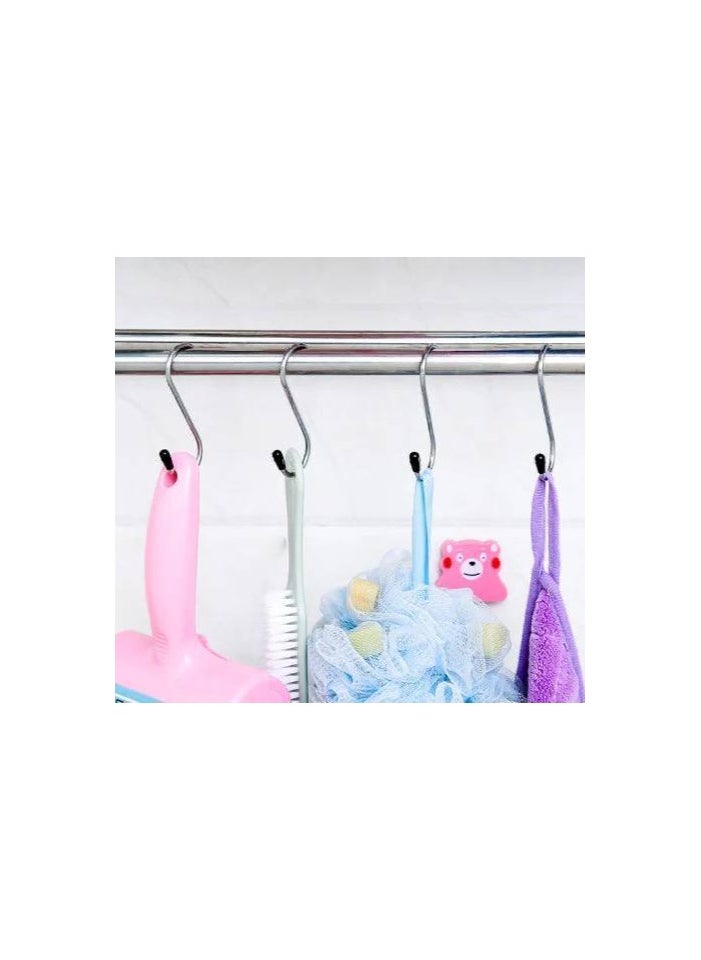 Stainless Steel Hook - 6 Pieces - Multi-Purpose Hooks for Kitchen, Bathroom and Home - High Quality - Imported  - Image 4