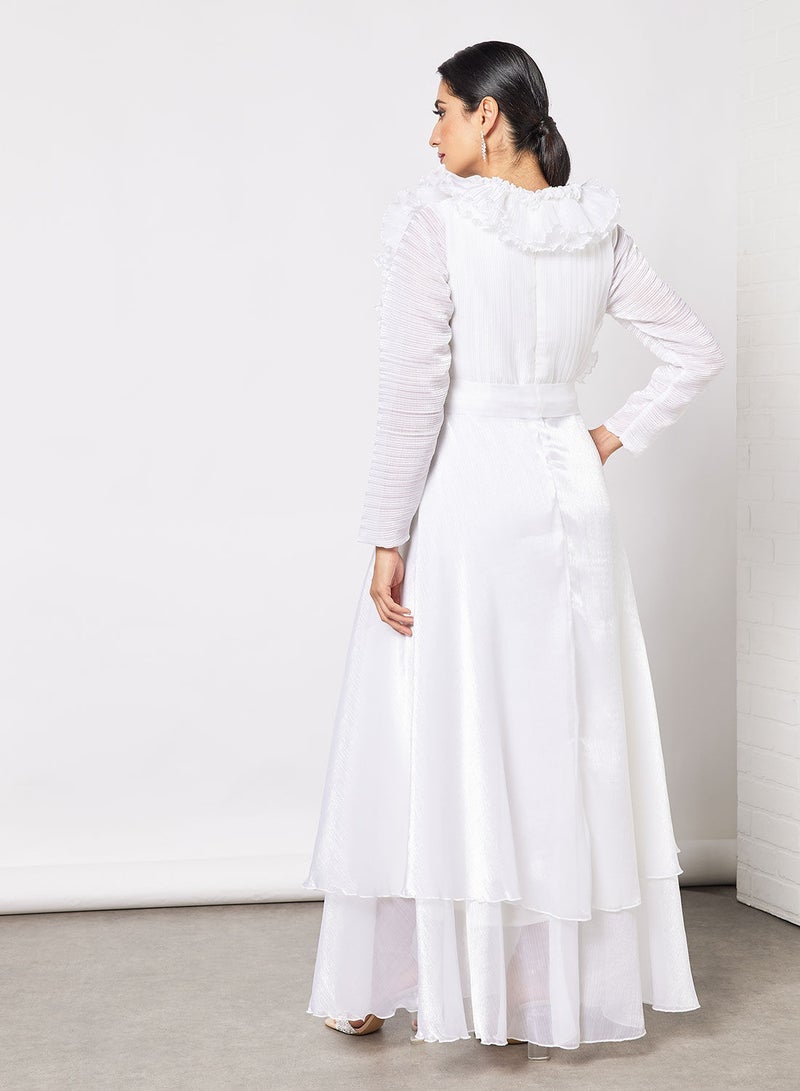 House of Moda Ruffle Detail Organza Dress - Image 2
