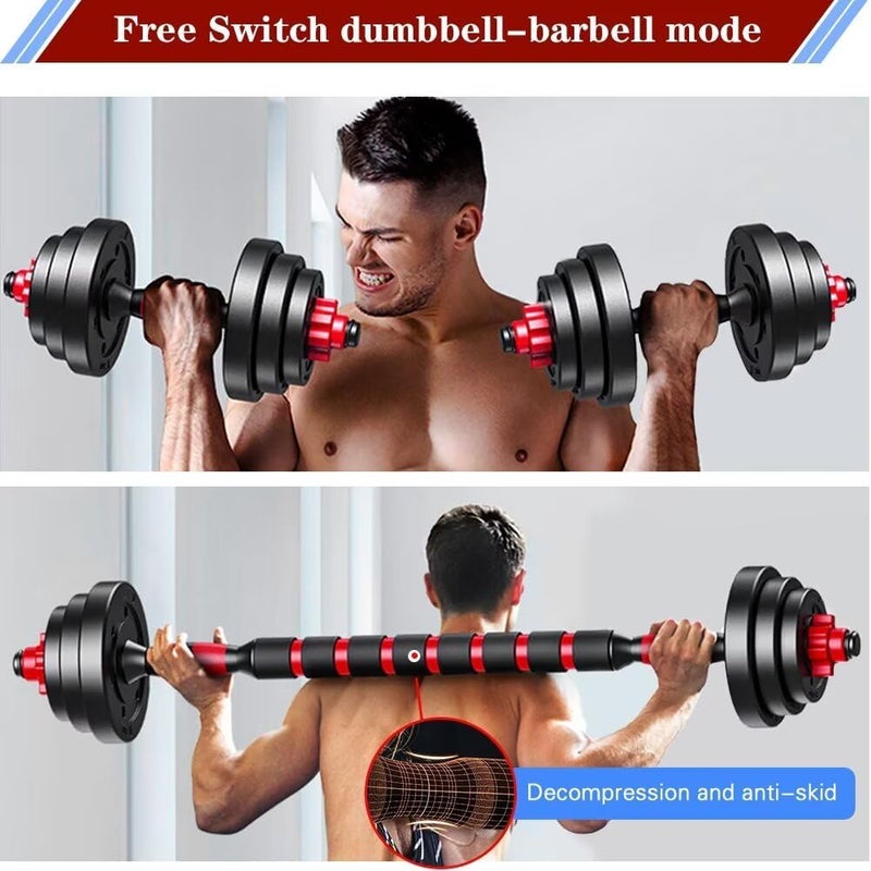 BCBIG Adjustable-Dumbbells-Sets,Free Weights-Dumbbells Set of 2 Convertible To Barbell A Pair of Lightweight for Home Gym,Women and Men Equipment - Image 4