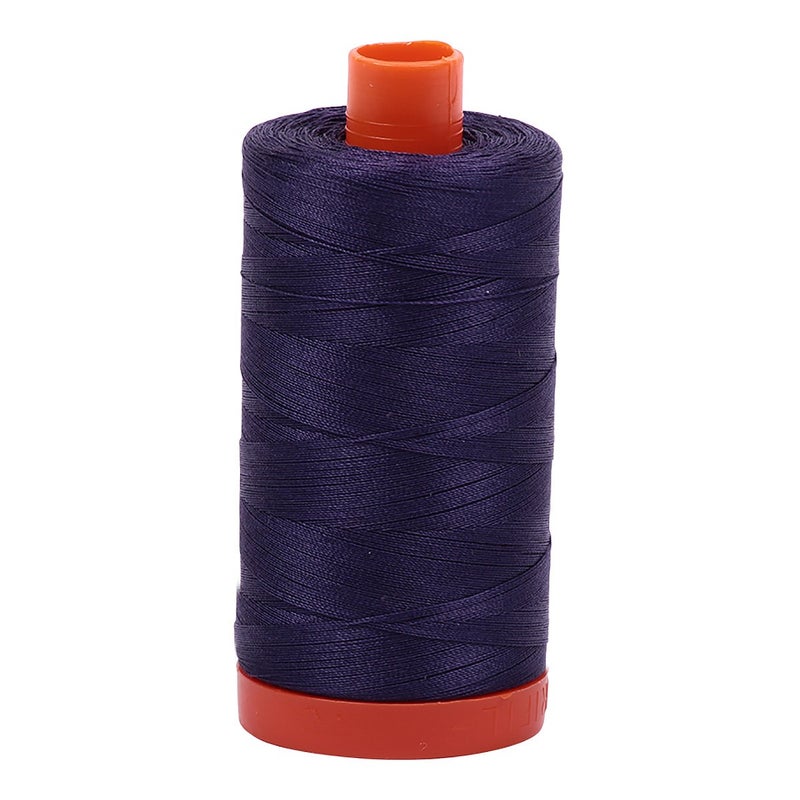 Aurifil A10502581 Solid 50wt 1422yds Dark Dusty Grape Mako Cotton Thread