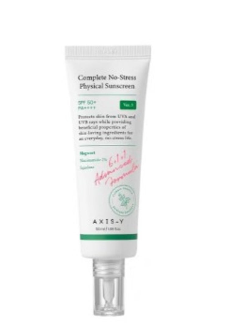 AXIS-Y Axis-y - Complete No-Stress Physical Sunscreen - 50ml  - Image 1