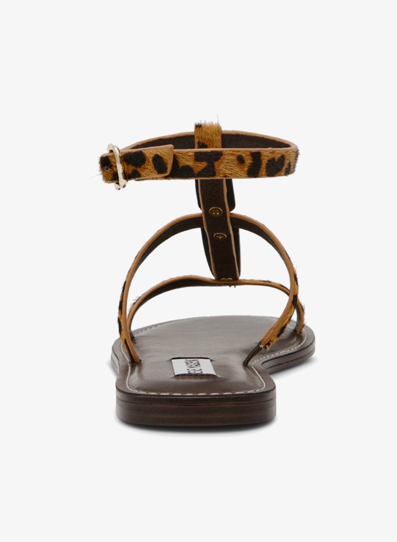 STEVE MADDEN ALMA-L Metal Accent Flat Sandals - Image 2