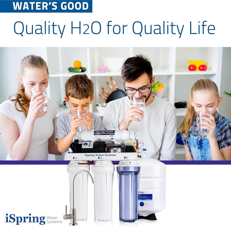 iSpring iSpring RCC100P High Capacity 5Stage Under Sink Water Filter Reverse Osmosis RO Drinking Water Filtration System 100 GPD Performanceboosted Patented TopMounted Faucet Design for Easy Installation  - Image 2