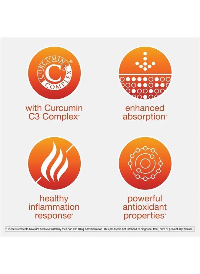 youtheory - Turmeric Curcumin Supplement with Black Pepper BioPerine, Powerful Antioxidant Properties for Joint & Healthy Inflammation Support, 60 Capsules - Image 1