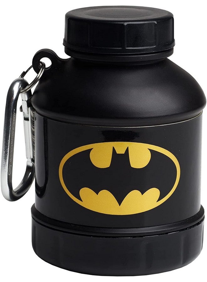 SmartShake Justice League Whey2Go Batman Protein Powder Storage Container 50G - Bpa Free Shaker Bottle Funnel For Whey Protein Powder + Protein Shakes 110Ml, Dc Comics Batman Gifts For Men - Image 1