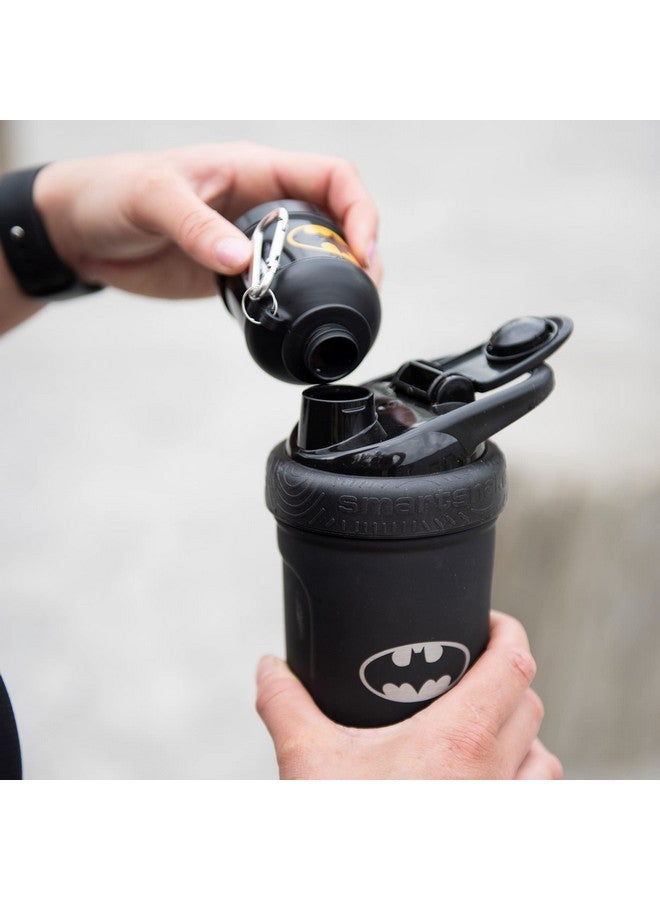 SmartShake Justice League Whey2Go Batman Protein Powder Storage Container 50G - Bpa Free Shaker Bottle Funnel For Whey Protein Powder + Protein Shakes 110Ml, Dc Comics Batman Gifts For Men - Image 4
