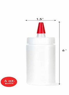 KASTWAVE 6pcs Premium Plastic Condiment Squeeze Spray Bottle, Suitable for Sauces, Paints, Oils, Condiments, Salad Dressings, Crafts Food Grade-includes Funnels, Erasable Marks and Reusable Labels  - Image 4