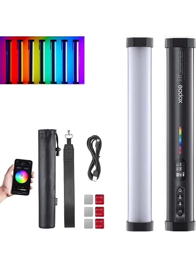 Godox TL30 RGB Tube Light, CRI 97+ TLCI 99+ Handheld Full Color LED Video Light Wand, 2700K-6500K Dimmable LED Light Stick, 37 FX Light Effects, 2900mAh Battery, Bluetooth APP Control - Image 1