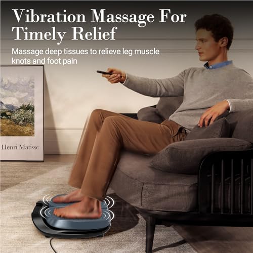 CuPiLo Foot Massager for Neuropathy FSA Eligible HSA Adjustable Vibration Foot Massager with Heat Remote Control Electric Feet Massager for Legs Circulation Plantar Fasciitis Pain Stress Relief - Image 5