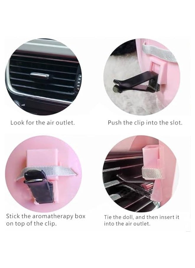 Fashionable car Ornaments,Labubu Doll Protectors, Car Accessories, Desktop Ornaments.They are Suitable for Labubu Dolls and are Also Applicable to General 10-17cm Dolls（no Dolls） (Orange)  - Image 3