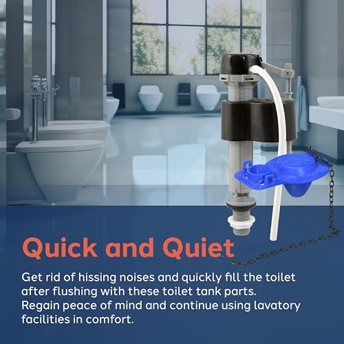 Plumb Craft PlumbCraft Universal Toilet Fill Valve and Flapper Kit 7029600, 2-inch Toilet Fill Valve Replacement Kit with 2-inch Toilet Flapper, Toilet Tank Parts for Toilet Repair, Water-Saving Toilet Kit - Image 4