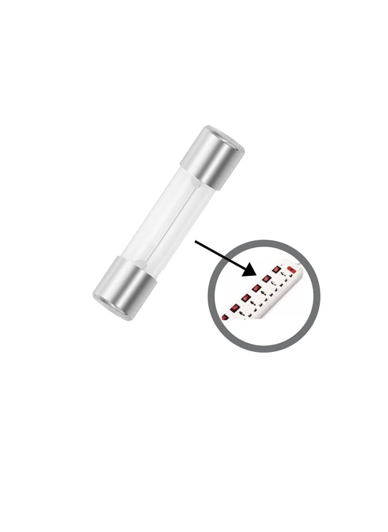 RASHRI ; One For All RASHRI One For All 6A Fast Blow Glass Fuse 250v 6A Fuse for Extension Board Pack of 10  - Image 1